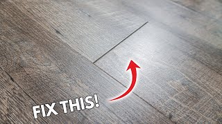 How To Fix Gaps In Flooring Easily On Laminate Vinyl LVP Engineered Floors  DIY Tips and Tricks [upl. by Valerye803]