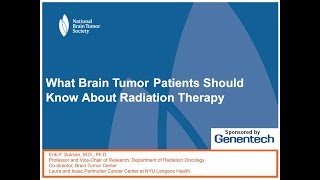 What Brain Tumor Patients Should Know about Radiation Therapy [upl. by Eizeerb256]