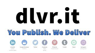 dlvrit  You Publish We Deliver To Social Media Sites One Click [upl. by Bald]