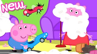 Peppa Pig Tales 🫧 SUPER Speedy Clean Up Race 🚗 BRAND NEW Peppa Pig Episodes [upl. by Asereht726]