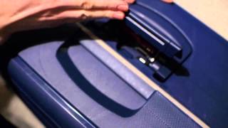 SAMSONITE S CURE SPINNER  HOW TO SET UP THE 3 POINT TSA LOCK 2712015 [upl. by Isewk]