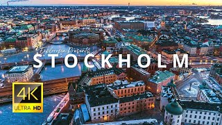 Stockholm Sweden 🇸🇪 in 4K ULTRA HD 60FPS Video by Drone [upl. by Geier]