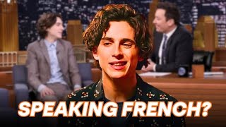 quotTimothee Chalamet Speaking Frenchquot [upl. by Connelly]