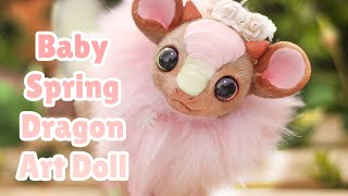 Making A Baby Spring Dragon l DIY Art Doll Tutorial [upl. by Mace]