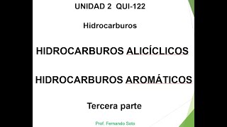 Cátedra sobre Compuestos Cíclicos y Aromáticos [upl. by Nuawd112]