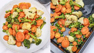 How To Roast Frozen Vegetables Frozen Roasted Vegetables Recipe [upl. by Darius54]