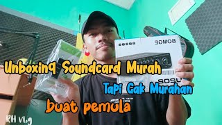 UNBOXING Soundcard BOMGE U202 Murah tidak murahan budget 500rb doang  sekelas Focusrite unboxing [upl. by Sofie682]