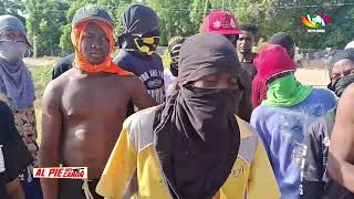 MANO DURA CON LAS PROTESTAS DE LOS ILEGALES HAITIANOS EN HATILLO PALMA [upl. by Goldsworthy]