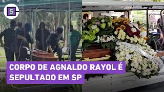 Enterro de Agnaldo Rayol corpo do cantor é sepultado em São Paulo [upl. by Sulokcin118]