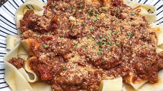 Pappardelle Bolognese recipe [upl. by Thury612]