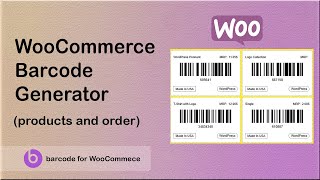 WooCommerce Barcode Generator [upl. by Ahseekat]