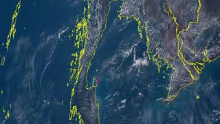 Samui Samui from Space 20200302 full day timelapse [upl. by Kuhlman]