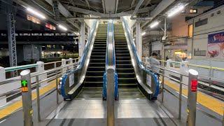 【日立】JR馬橋駅のエスカレーター HITACHI EscalatorMabashi Sta [upl. by Gabor]