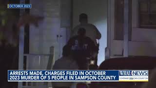 Arrests made charges filed in October 2023 murder of 5 people in Sampson County [upl. by Haldan]