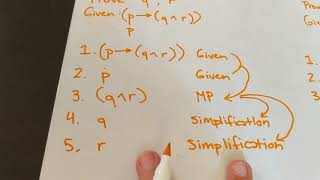 Proofs with Rules of Inference 1 Propositional Logic for Linguists 15 [upl. by Selig]