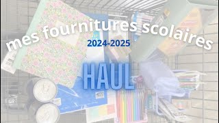 mes FOURNITURES SCOLAIRES pour la rentrée 20242025 haul 📚 [upl. by Needan619]