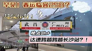 【CRVLOG】南京广再现25B？冻雨下的“超级标杆”！＆春运临客K4104次列车（广州→武昌）全程卧代座运转记录 [upl. by Safier]