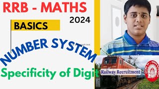 RRB  NTPC 2024NUMBERS SYSTEM  SPECIFICITY OF DIGIT [upl. by Milewski]