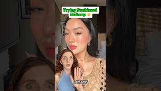 Sunkissed Makeup is 🧑‍🍳😘 makeupreview dewymakeuplook [upl. by Heshum]