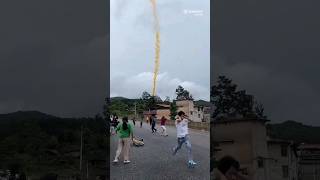 Today Falling Chinese Rocket Booster shorts science space [upl. by Nedlog]