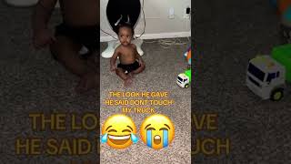 Toddler Reacts To Car Being Touched [upl. by Bright]