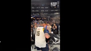 Jokic Brothers are the best Throwing Mike Malone in the air after Denver Nuggets SWEPT LA Lakers [upl. by Yralih549]