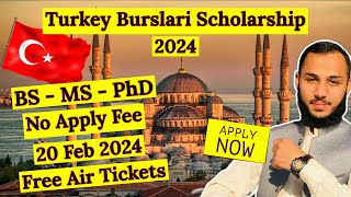 How to Apply for Turkey Burslari Scholarship 2024  Apply for Turkey Burslari Scholarship 2024 [upl. by Aowda441]