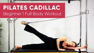 Pilates Workout  Cadillac Trapeze Table  Full Body 45 min  Beginner 1 [upl. by Oretna925]