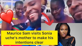 🥰Maurice Sam visits Sonia uche’s mother to make his intentions clear Soniauche viralvideo [upl. by Alitta]