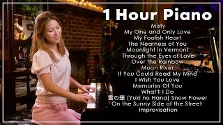 1 Hour Elegant Jazzy Piano by Sangah Noona  Relaxing Piano for Sleep Study Work [upl. by Trauts]