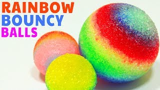 How To Make DIY Rainbow Bouncy Balls With Hooplakidz How To [upl. by Kaspar]