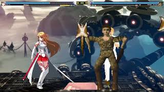 Asuna Vs Combat Echizen  Mugen Fighting Games [upl. by Novrej]