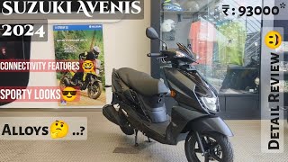 Suzuki Avenis 2024  Suzuki Avenis Walkaround Review  Detail Review In Hindi [upl. by Goer]