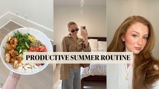 VLOG Productive Summer Routine What I Ate Pool Day [upl. by Phaedra]