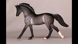 Creating a Dark Dapple Grey  HOW TO PAINT A BREYER MODEL HORSE  Tutorial [upl. by Kraska]