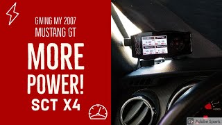 Giving my 2007 Mustang GT more Power with the SCT X4 [upl. by Madriene]