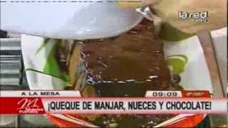 Receta Queque de manjar nueces y chocolate [upl. by Cirda]