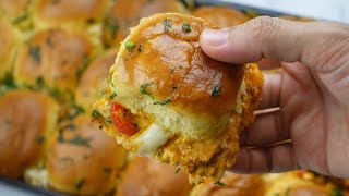 Chicken Tikka Sliders Recipe By Recipes Of The World [upl. by Krm]