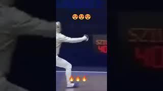 Amazing 😍fencing trending fencing4you olympicfencing viralvideo sabrefencing shortvideo [upl. by Elletnohs]