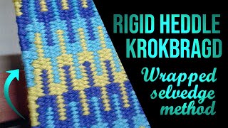 Weave Krokbragd on a Rigid Heddle Tidy Edges [upl. by Chuch]