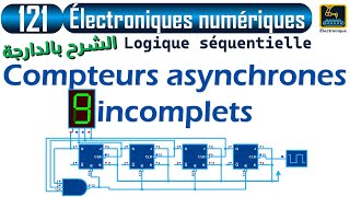 121 Logique séquentielle Compteurs asynchrones incomplets [upl. by Stoll]