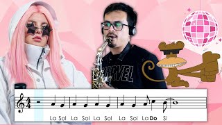 Sax alto  Dance Monkey partitura com notas [upl. by Domela]