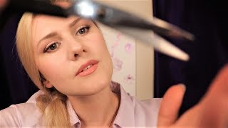 ✂️ Sleepinducing Haircut 💇 ASMR  Shampoo  Page Flipping  Scissors [upl. by Weirick183]