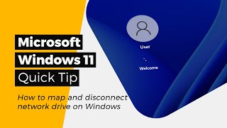 Windows 11  How to map and disconnect network drive on Windows  A quick tip [upl. by Pachston]