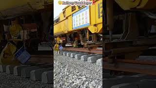 Railway Track Layer Machine REVOLUTIONIZES Railway Line Creation shorts railway [upl. by Rondi]