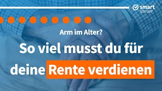 Arm im Alter So viel muss man für 100015002000€ Rente verdienen 😳 [upl. by Witha684]