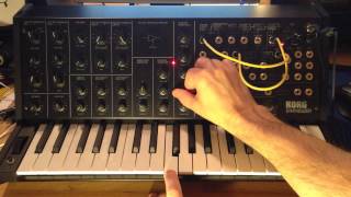 Korg MS20 Mini  pitch control [upl. by Pallaton]