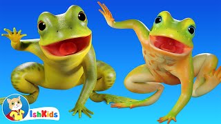 Five Little Speckled Frogs  Nursery Rhymes amp Kids Songs  IshKids [upl. by Senalda]