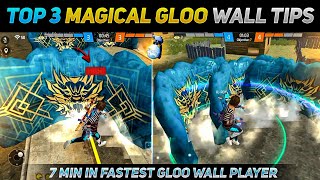 Top 3 Most Used Gloo Wall Tricks To God Level Gameplay  Fastest Gloo Wall Trick 😯 No Talks About [upl. by Jelks]