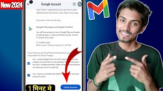 How To Delete Gmail Account  Google Account Delete Permanently [upl. by Yvehc793]